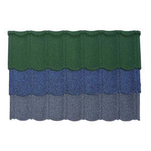 50 ans de garantie Bardeaux de toiture en métal recouverts de pierre Tuiles de <span class=keywords><strong>toit</strong></span> en <span class=keywords><strong>zinc</strong></span> enduit de pierre colorée - Product Image 1