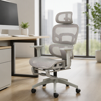 Chaise de bureau exécutive ergonomique pivotante en maille intégrale, confortable et moderne, avec dossier haut, pour ordinateur, vente en gros