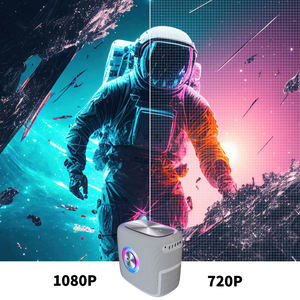 BAS quantité minimale de commande Wupro Smart LCD Portable Projecteur <span class=keywords><strong>Home</strong></span> Cinéma 2 + 32GB 1200 ANSI Lumens 4K Support Android Projecteur de jeu vidéo - Product Image 2