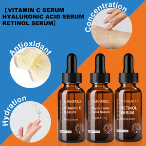 Полный набор омолаживающих средств для ухода за кожей: Витамин С + ретинол + гиалуроновая кислота, набор сывороток, отбеливание морщин, увлажнение, оптовая продажа - Product Image 5