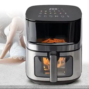 junwei touch screen non fat friyer silicone liners silver crests digital smart electric oven airfryers air fryer supplier