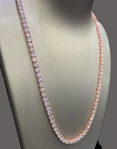 Indian Supplier Moissanite <b>Cuban</b> <b>Link</b> <b>Chain</b> Necklace for Birthday Gifts or Special Occasions Use Available at Factory Price - Product Image 4