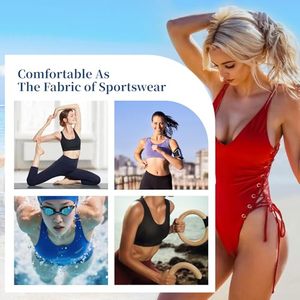 80% Nylon 20% Spandex Fabric 4 Way Stretch Lightweight Quick Dry Swimwear Sportswear Material Black 59 Inch Width Per Yard - Product Image 6