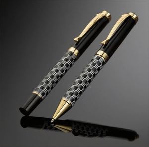 Bolígrafo de Metal Negro de Alta Calidad, Diseño a Cuadros, Escritura de 1.0 mm, Ideal para Firmas Comerciales, Logotipos, Regalo Perfecto - Product Image 3