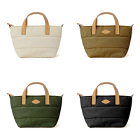 Benutzerdefiniertes Logo Puffer-Schultertasche 2-teiliges Set Ledergriff Reisehandtasche Geldbörse Crossbody Cloud Puffer für Damen Gesteppte Tragetasche