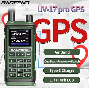 Walkie Talkie Baofeng UV-17 Pro con GPS, 76-520 MHz, Banda Aérea VHF UHF 200-260 MHz, 350-355 MHz, Radio FM, Seis Bandas, Micrófonos Resistentes al Agua - Product Image 3