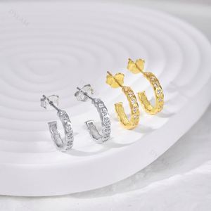 Dylam Daily Wear Jewelry 18K Gold Plated <b>Huggie</b> Half Minimalist Hoop Earrings Hypoallergenic Tiny 925 <b>Sterling</b> <b>Silver</b> Earrings - Product Image 2