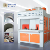 Machine de sablage industrielle Sunglory pour la production automatique d'ustensiles de cuisine en aluminium