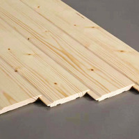 Commande en gros de planches de plafond en bois massif à rainures et languettes, panneaux en bois non finis