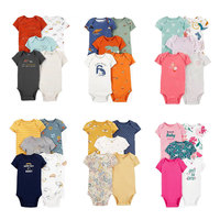 Ensemble de barboteuses pour nouveau-né au design populaire, vêtements d'occasion, ropa de bebe Nino Verano, lot de vêtements mixtes, barboteuse pour bébé fille