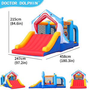 Château gonflable de fête à thème Doctor Dolphin Shark Cartoon Slide Party <span class=keywords><strong>Happy</strong></span> - Product Image 3