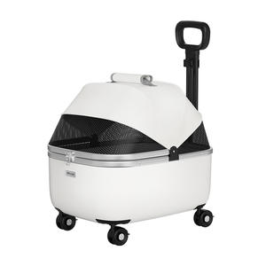 Carrito de viaje para mascotas, carrito de viaje para perros, cuatro ruedas, plegable, ecológico, gran espacio, viaje para perros pequeños - Product Image 5