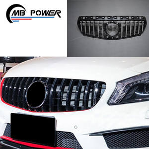 Rejilla delantera de material ABS para coche, parrilla frontal de estilo GT, Clase A, apta para 2012-2015, W176, A180, <span class=keywords><strong>A200</strong></span>, A260, <span class=keywords><strong>precio</strong></span> de fábrica - Product Image 1
