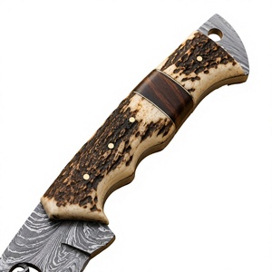 Handcrafted Stainless Steel Hunting Knives with Comfortable Handmade Wood Handle & <b>Leather</b> Sheath hunting Knifes - Product Image 5