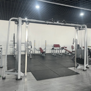 Peralatan Gym komersial Multi stasiun 5 stasiun Multi Gym Jungle Crossover + kabel mesin kebugaran hutan - Product Image 4