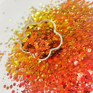 Polvo PET Brillante que Cambia de Color Camaleón, Ecológico, Mezcla de Purpurina Fina y Gruesa para Uñas, el Más Popular al por Mayor en China - Product Image 4