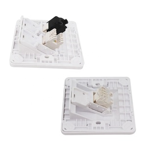 Cổng Đơn 86*86 Loại 45 Mạng Góc Cạnh <span class=keywords><strong>RJ45</strong></span> Tấm Mặt Tấm Tường 1 Cổng - Product Image 5