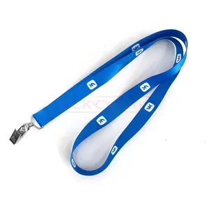 הסיטונאי lanyards עם לוגו מותאם אישית פוליאסטר מודפסת עם העברת חום מודפס לוגו