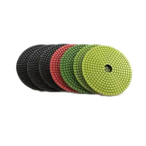 150mm 7 Steps Stone Care Hook Colorful Wet Polishing Pads,Water Resin Granite Pad
