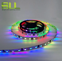 Bande lumineuse LED RGB 5050 WS2811 Pixel 12V 60 LED, colorée, intelligente et magique