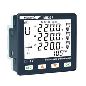 Medidor de potencia digital inteligente ME337, Chip superior, función estable, montado en panel, medidor <span class=keywords><strong>visual</strong></span>, voltaje de corriente, comunicación trifásica RS485 - Product Image 3