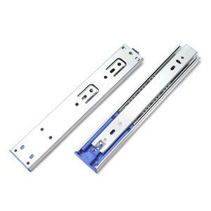 45mm 냉간 압연 스틸 전체 연장 볼 베어링 푸시-리바운드 장치로 서랍 슬라이드 열기 - Product Image 4