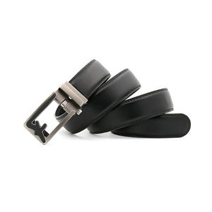 फैक्टरी कस्टम OEM ODM चमड़े की बेल्ट स्वत: बकसुआ घूर्णन योग्य प्रतिवर्ती डबल साइड आदमी असली लेदर बेल्ट - Product Image 4