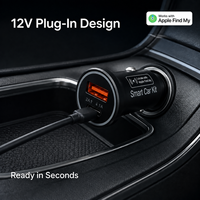 Traceur de véhicule métallique 12V OBD AP200 pour contrôle via application iOS, logiciel logistique personnalisé, moule privé OEM