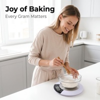Báscula Digital de Cocina Multifunción de Precisión para Repostería, Medición Precisa de Ingredientes de Harina y Masa, para Encimera