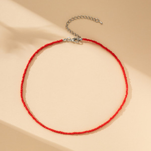 Moda estilo bohemio verano joyería decorativa hecha a mano collar de cuentas coloridas para mujeres niñas collar barato Venta caliente - Product Image 2