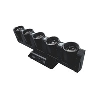 Barre de lumière mobile à faisceau LED 5*80W, faisceau infini rotatif, lumière de scène, 5 têtes, barre mobile à faisceau 400W pour discothèque, DJ, éclairage de scène de boîte de nuit