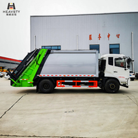 Camion compacteur de déchets HEAVSTY Diesel Euro 6 4x2, boîte de vitesses manuelle 8 rapports, pneus 10.00R20, ABS, double réservoir d'égouts 6200ml