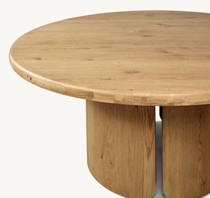 Recién llegado, juego de mesa de comedor de madera, mesa de comedor MADERO redonda, juego de mesa y silla de comedor - Product Image 2