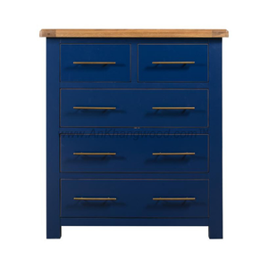 Vietnam Direct Supply Modern Tallboy Dresser Solid Natural Wood <b>Oak</b>/Pine/Acacia Solid Wood <b>Bedroom</b> <b>Furniture</b> Top Favorite - Product Image 2