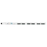 PDU intelligent triphasé 0U avec mesure LCD, 150A, 24 prises, IP44, disjoncteur, prises C13/C19 pour centres de données