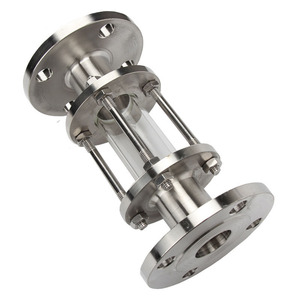 Tubo de mirilla de acero inoxidable con brida HGS07-126 Grado 304 Ventana de observación para tuberías Conexión roscada - Product Image 3
