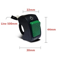 Interrupteurs universels pour moto 22 mm ATV Moto Dirt Bike Interrupteur de phare manuel
