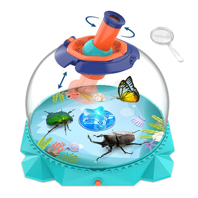 Kids STEM Toy Educational Science Toys Observe Bucket Fish Tank Insect Viewer for Kids