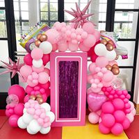 Guirlande de ballons rose métallisé rose or rose avec pour fille femmes anniversaire fiançailles proposition fournitures de mariage