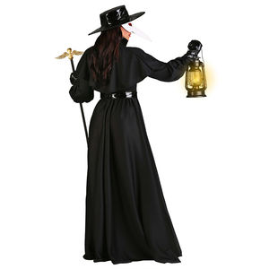 Costume de personnage de <span class=keywords><strong>film</strong></span> d'horreur pour adulte Halloween, Costume de héros de donjon Docteur Corbeau, Bouche de peste - Product Image 6