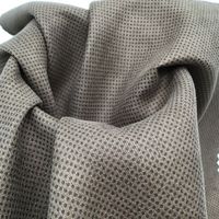 Vente en gros de tissu en daim tissé à pois noirs confortable et doux estampage d'or pour veste et sac de mode pour filles