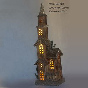 LED Noël <span class=keywords><strong>maison</strong></span> en bois village nouvelle arrivée <span class=keywords><strong>maison</strong></span> <span class=keywords><strong>miniature</strong></span> en bois <span class=keywords><strong>pour</strong></span> la décoration <span class=keywords><strong>de</strong></span> Noël - Product Image 4