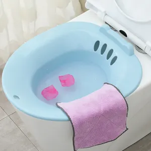 Medical Plastic Vaginal Anal Intimate Toilet Basin Sitz Bath Tub Hip Basin for Pregnant Women Hemorrhoid Yoni Steam Sitz Seat