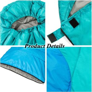 Premium leggero sacco a pelo a compressione mummia stile 3 stagioni che dormono per fare escursioni in campeggio a caldo e freddo - Product Image 5
