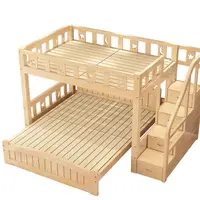 बच्चों को घर उठाया बिस्तर आधुनिक minimalist ठोस लकड़ी multifunctional संयोजन चारपाई बच्चों के बेड