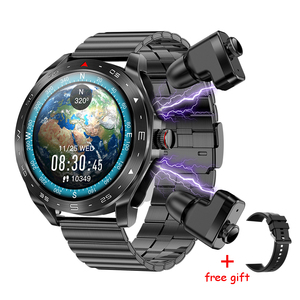 2024 T95 Reloj inteligente para exteriores de 1,52 pulgadas con auriculares TWS 2 en 1 Auriculares Música local Deportes Smartwatch Auriculares inalámbricos para hombres - Product Image 2
