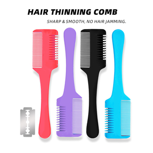 Peines de peluquería para recortar el cabello con peine de entresacar extraíble <span class=keywords><strong>y</strong></span> mango de plástico para corte <span class=keywords><strong>y</strong></span> estilizado - Product Image 2