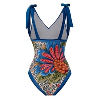 TW – Bikini brésilien imprimé, maillot de bain deux pièces rétro à fleurs, vente en gros