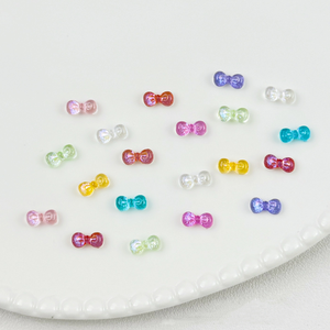 Autocollants pour ongles ronds en résine transparente japonaise 3D Aurora Fine Sparkle, matériel de bricolage pour l'art des ongles, échantillon gratuit - Product Image 1