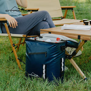 กล่องเก็บความเย็นสำหรับแคมป์ปิ้งกลางแจ้ง สีกรมท่า รูปทรงสี่เหลี่ยมผืนผ้า วัสดุ TPU กันน้ำอเนกประสงค์ สำหรับใส่น้ำแข็งสำหรับแคมป์ปิ้งและปิกนิก - Product Image 1